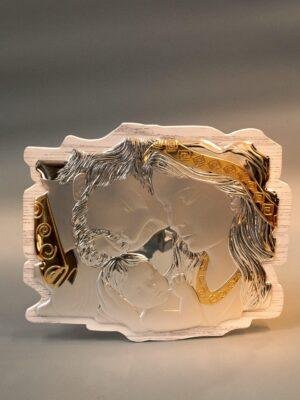 12024 Սրբապատկեր Սուրբ Ընտանիք 35×30սմ արծաթ ոսկ.