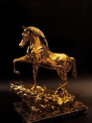 487G Արձանիկ "Արաբական ձի" ոսկ.