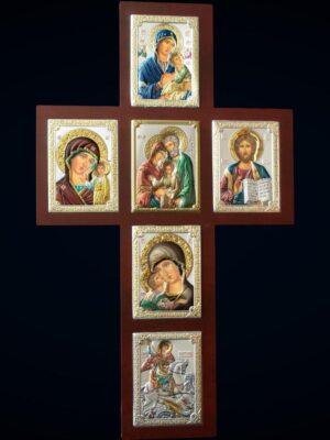 B31551D Խաչ շագան. շրջ. գունավսր 52x31սմ