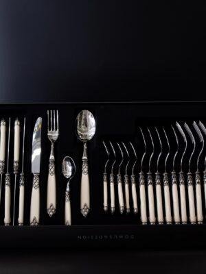 CD28DUAS/AV Հավաքածու 1/24 DUBAI ANT.S+S, AV փղոսկր. բռնակ