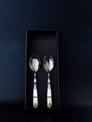 CD3DUAS/AV Աղցանի հավաք. 1/2 DUBAI ANT.S+S, AV փղոսկր. բռնակ