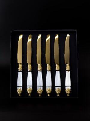 CDX10SIGG/BN Դանակ 1/6 SIENA G+G,BN սպիտակ մարգ. բռն.