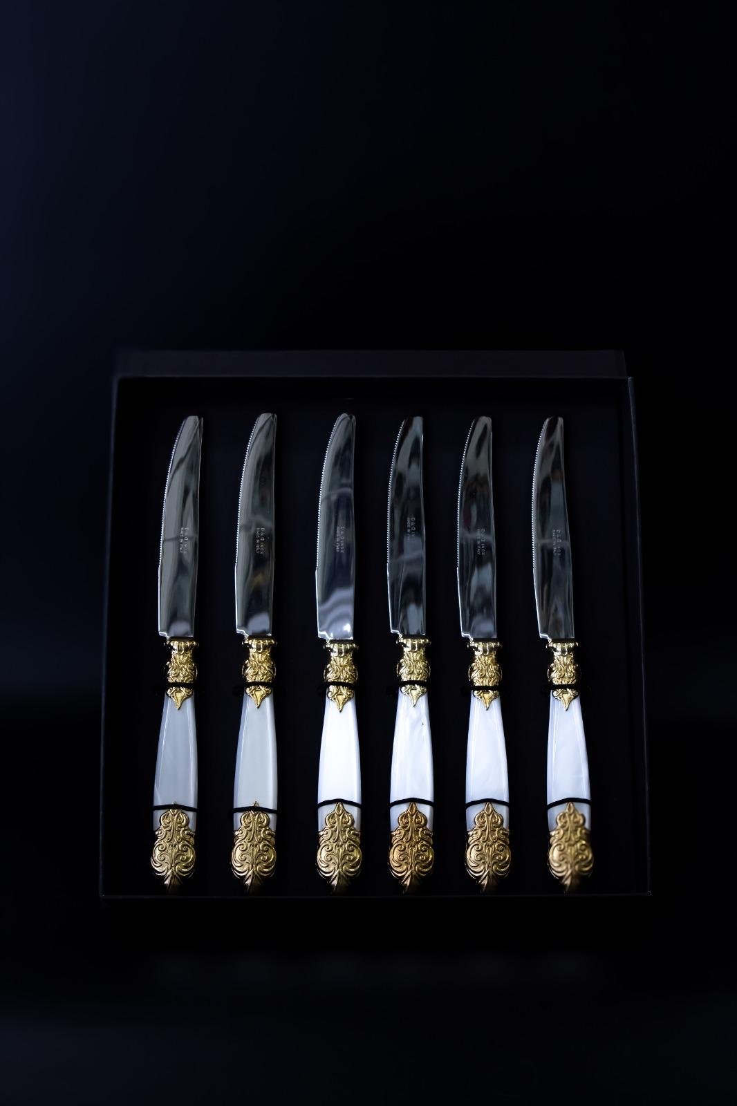 CDX10VEGS/BN Դանակ 1/6 VERSAILLE G+S,BN սպիտակ մարգ. բռն.