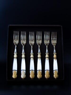 CDX30VEGS/BN Պատառաքաղ 1/6 VERSAILLE G+S,BN սպիտ.մարգ. բռն.