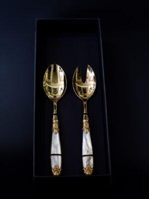 CD3SIAGG/CH Աղցանի հավաք. 1/2 SIENA ANT G+G, մարգարիտ բռնակ