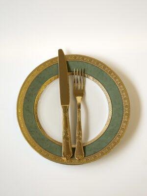 5/27 Ափսե 27սմ 1/6 Selina Green Gold