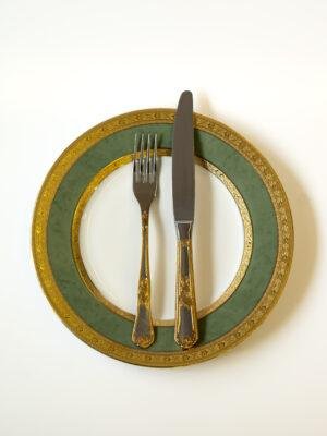 5/21 Ափսե 21սմ 1/6 Selina Green gold